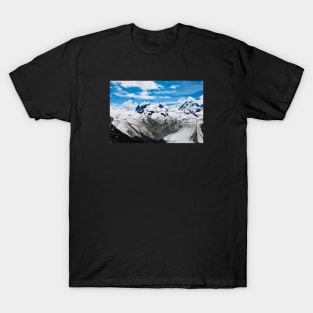 Dufourspitze Swiss Alps / Swiss Artwork Photography T-Shirt